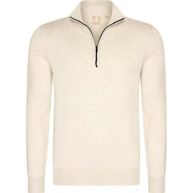Solution Trui Simon Zipper Knit Beige