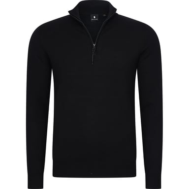 Solution Trui Simon Zipper Knit Black
