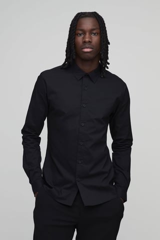 Muscle Fit Long Sleeve Shirt