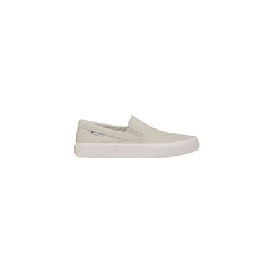Tommy Hilfiger Jeans Beige Gerecycled Katoenen Instaploafers