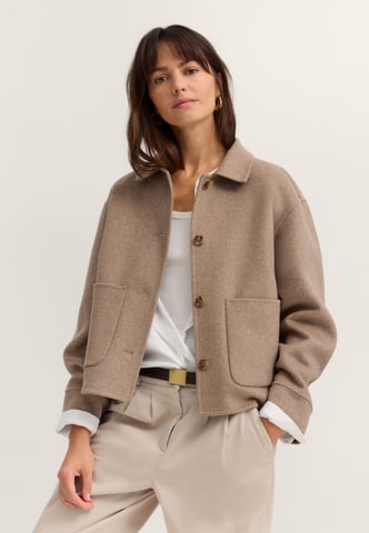 Bugatti Damen Jacke im Overshirt-Stil mit Wollmix