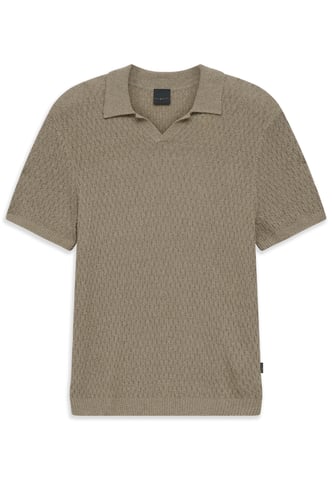 Bugatti Herren Strickpolo Regular Fit aus einem Baumwollmix