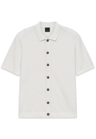 Bugatti Herren Strickpolo Regular Fit aus Baumwoll-Mix