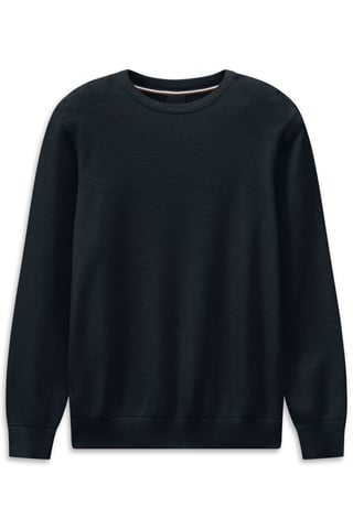 Bugatti Herren Pullover Rundhals mit einer Struktur