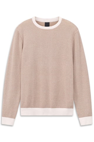 Bugatti Herren Pullover Rundhals aus reiner Baumwolle