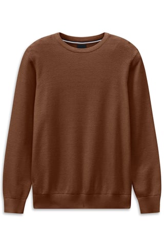 Bugatti Herren Pullover Rundhals mit einer Struktur