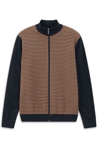 Bugatti Herren Strickjacke mit Struktur