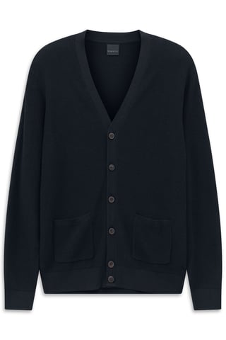 Bugatti Herren Cardigan mit einer Ribstruktur