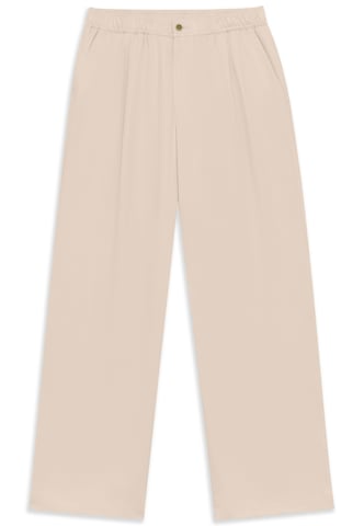 Bugatti Herren Bundfaltenhose natural linen mix