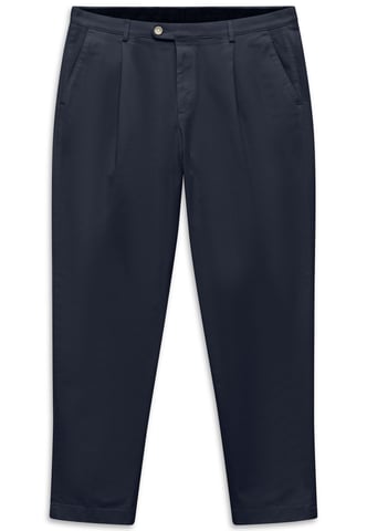 Bugatti Herren Bundfaltenhose aus Baumwoll-Stretch