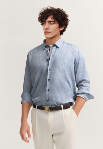 Bugatti Herren Hemd mit Under-Button-Down Kragen