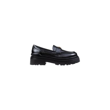 PINKO Black Leather Platform Pumps
