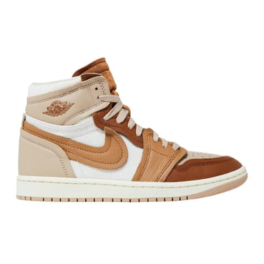 Nike Womens/Ladies Air Jordan 1 Leather High-top Trainers (Brown)