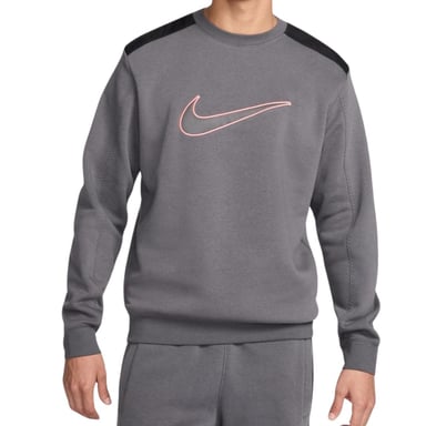 Nike Mens Swoosh Logo Sweatshirt (Grey)
