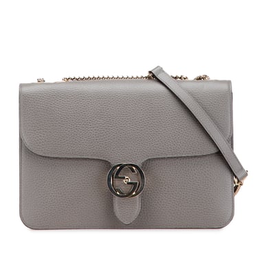 Begagnad Medium Dollar Kalvskinn Interlocking G Crossbody