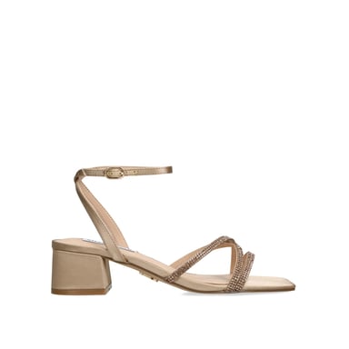Satin Gabby Taupe Heels