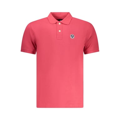 North Sails Red Cotton Men Polo Shirt