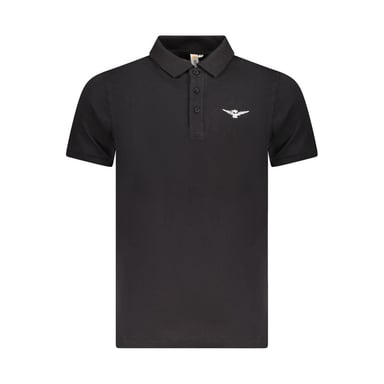 Accademia Militare Black Cotton Men Polo