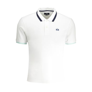 La Martina White Cotton Men's Polo Shirt