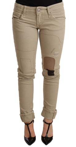 Acht Skinny Jeans Distressed Patch Detail