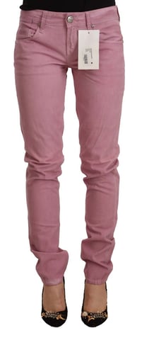 Pink Jeans Casual Style