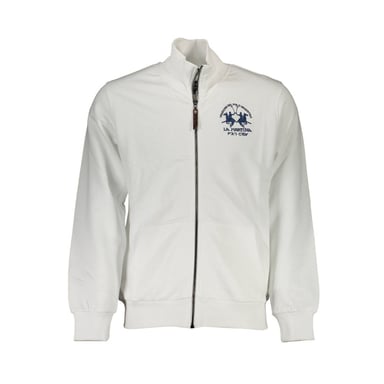 La Martina White Cotton Men Sweatshirt