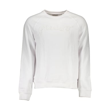 Guess Jeans White Cotton Men Sweatshirt