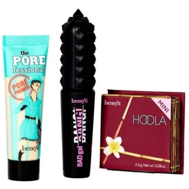 Benefit Iconen Cadeauset 7,5ml Porefessional Primer + 4ml Baggal BANG Mascara - Intense Pitch Black + 2,5g Matte Bronzer