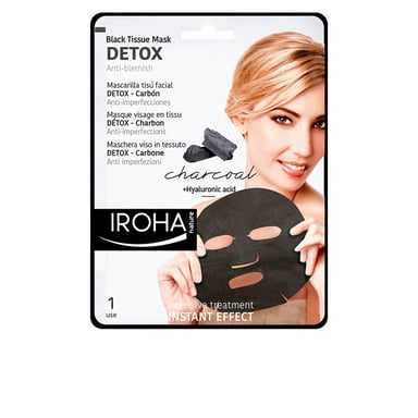 Iroha Nature Detox Zwart Tissue Masker 1 Eenheid