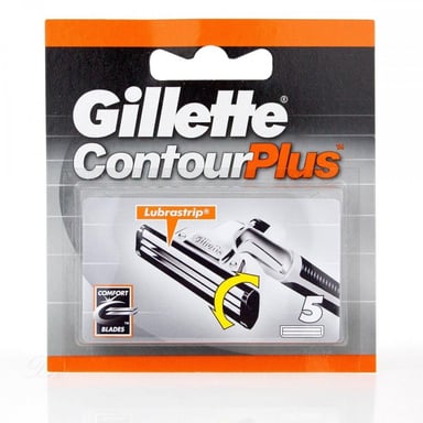 Gillette Contour Plus Scheermesjes 5-Pack - Vervangende Mesjes