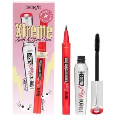 Benefit They'Re Real Cadeauset 0,35 ml Xtreme Precision Zwarte Eyeliner + 8,5 g Magnet Mascara N65 Zwart