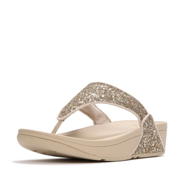 FitFlop Lulu multi-tonal glitter toe-post sandals