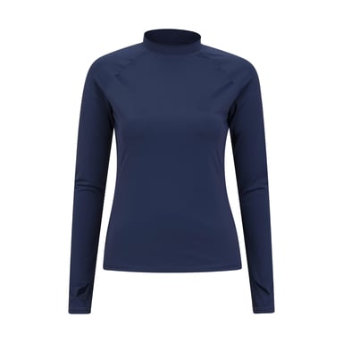 Mountain Warehouse Womens/Ladies Long-Sleeved Rash Guard (Dark Blue)