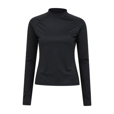 Mountain Warehouse Womens/Ladies Long-Sleeved Rash Guard (Black)