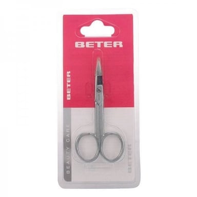 Beter Chrome Plated Curved Manicure Scissors 9Cm