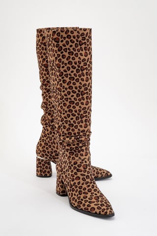 Vianella Block Heel Knee High Boot