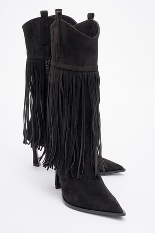 Gueras Fringe Pointed Toe Boot (Women)