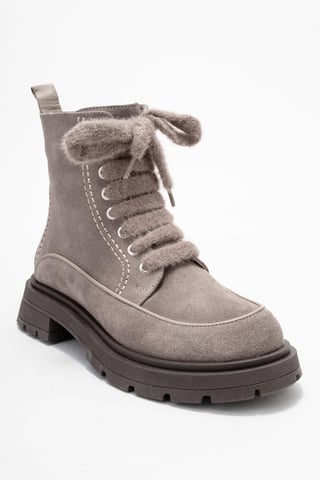 Mina Leather Combat Boot (Women)