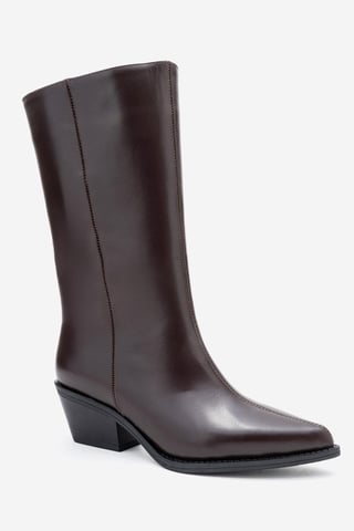 Juana Leather Pointed Toe Boot (Women)