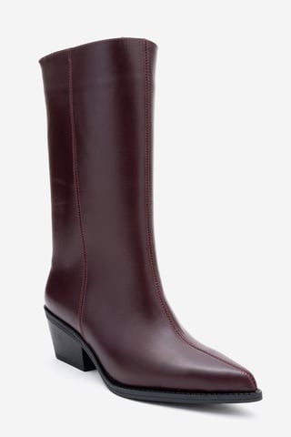 Juana Leather Pointed Toe Boot (Women)