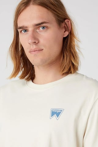 Wrangler - GRAPHIC TEE TURTLEDOVE