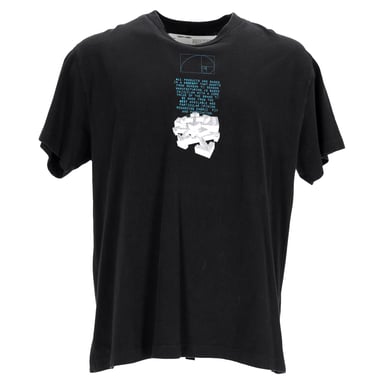 Off-White Dripping Arrows T-Shirt in Black Cotton