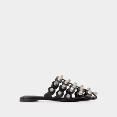 Rexa Cage Slide Flat Shoes