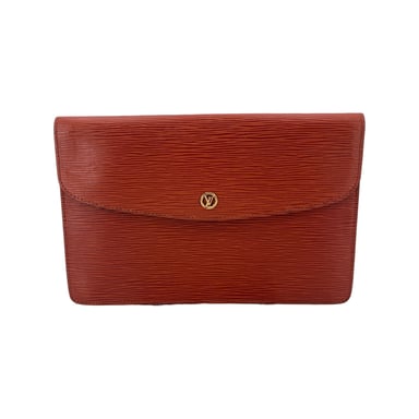 Louis Vuitton Leather Clutch Bag Montaigne