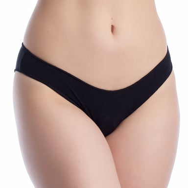 Women's Bikini Briefs with Floral Jacquard Fabric REBECA