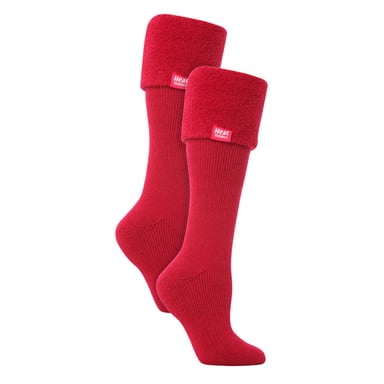 Dames 2-Pack Wellington Zachte Geborstelde Binnenlaars Sokken