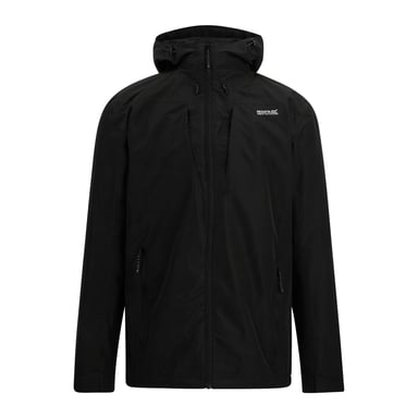 Regatta Mens Calderdale Colour Block Waterproof Jacket (Black)