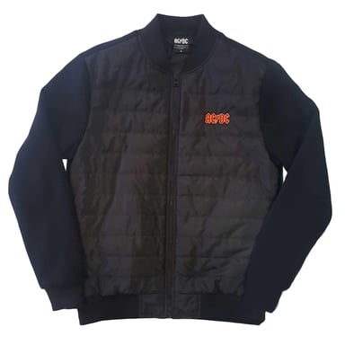 AC/DC Unisex Adult Logo Padded Jacket (Black)