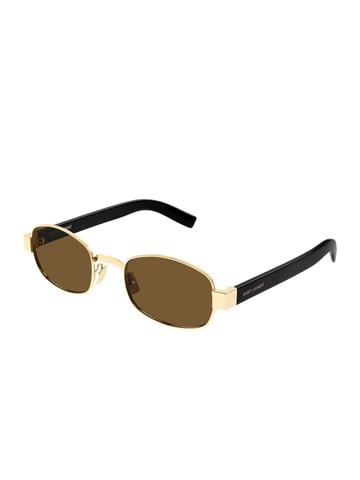 Saint Laurent Zonnebril Goud/Bruin