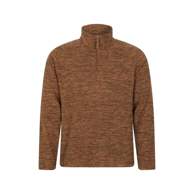 Mountain Warehouse Mens Snowdon II Fleece Top (Burnt Orange)